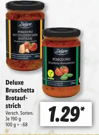 Lidl Deluxe Bruschetta Brotauf- strich 190g Angebot