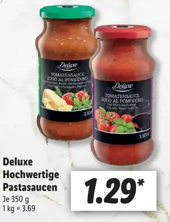 Lidl Deluxe Hochwertige Pastasaucen 350g Angebot