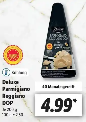 Lidl Deluxe Parmigiano Reggiano DOP 200g Angebot