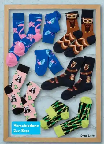 Aldi Nord Damen-Crazy Socks 2 Paar Angebot