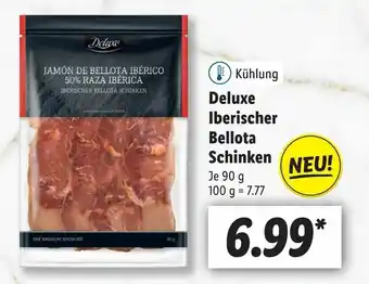 Lidl Deluxe Iberischer Bellota Schinken 90g Angebot