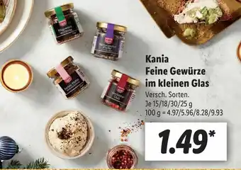 Lidl Kania Feine Gewurze im kleinen Glas Angebot