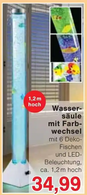 Wiglo Wunderland Wassersäule mit Farbwechsel Angebot