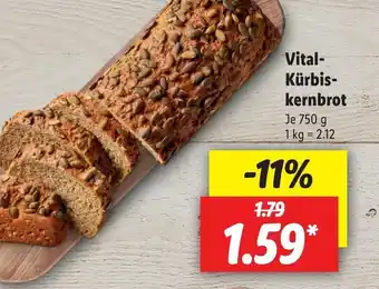 Lidl Vital- Kurbis- kernbrot Angebot