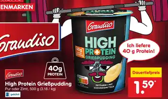 Netto Marken-Discount Graudiso High Protein Grießpudding 500 g Angebot
