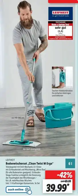 Lidl Bodenwischerset Clean Twist M Ergo Angebot