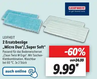 Lidl 2 Ersatzbezuge Micro Duo/ Super Soft Angebot