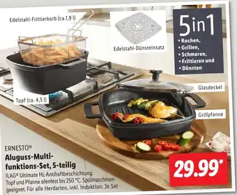 Lidl ERNESTO Aluguss-Multifunktions-Set, 5-teilig Angebot