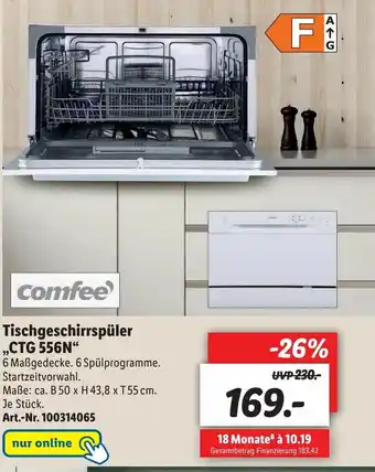 Lidl Tischgeschirrspuler CTG 556N Angebot