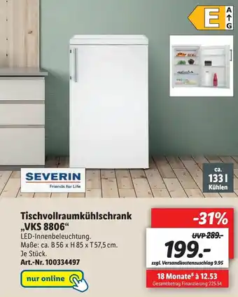 Lidl Tischvollraumkuhlschrank VKS 8806 Angebot