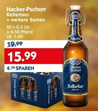 Hol'ab Getränkemarkt Hacker-Pschorr Kellerbier + weitere Sorten Angebot