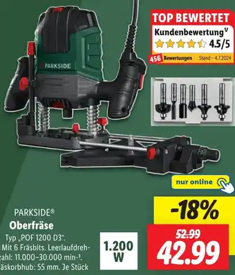 Lidl PARKSIDE Oberfräse Angebot