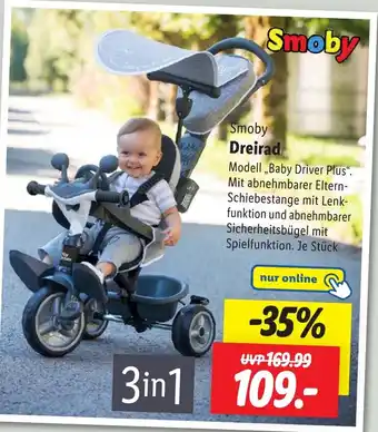 Lidl Smoby Dreirad Angebot