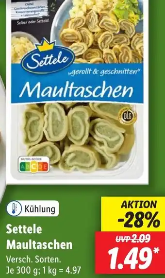 Lidl Settele Maultaschen 300 g Angebot
