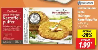 Lidl Heichelheimer Echte Thüringer Kartoffelpuffer 10x60 g Angebot