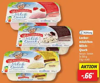 Lidl Leckermäulchen Milch Quark 150 g Angebot