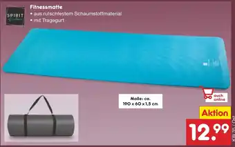 Netto Marken-Discount SPIRIT of colours Fitnessmatte Angebot