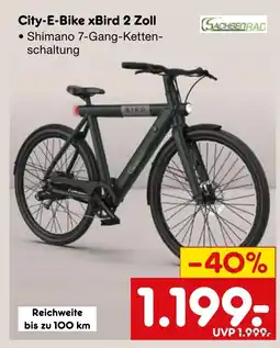Netto Marken-Discount SACHSENRAD City-E-Bike xBird 2 Zoll Angebot