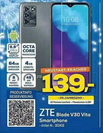 Euronics Berlet Zte Blade V30 Vita Smartphone Angebot