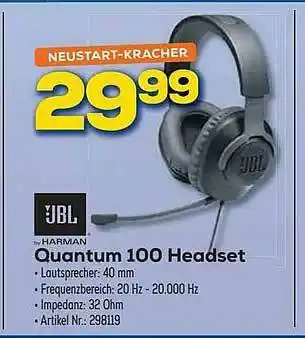 Euronics Berlet Jbl Quantum 100 Headset Angebot