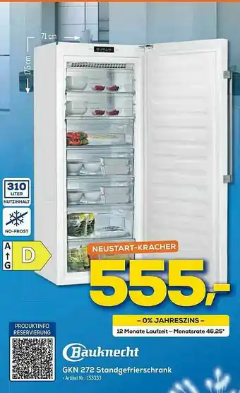 Euronics Berlet Bauknecht Gkn 272 Standgefrierschrank Angebot