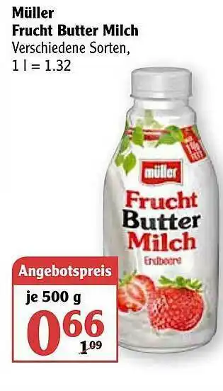 Globus Müller Frucht Butter Milch Angebot