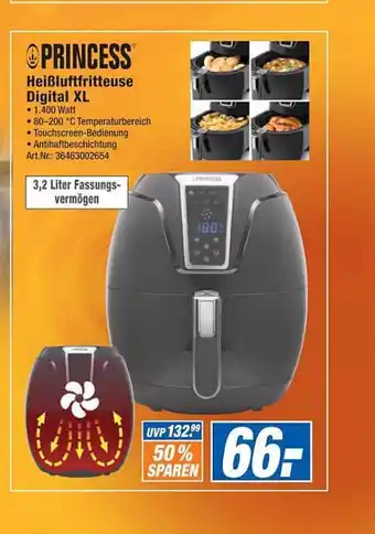 Expert Technomarkt Princess HeiBluftfritteuse Digital XL Angebot