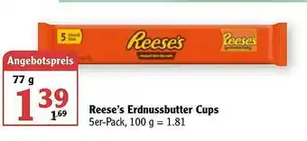 Globus Reese's Erdnussbutter Cups Angebot