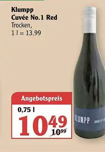 Globus Klumpp Cuvée No. 1 Red Angebot