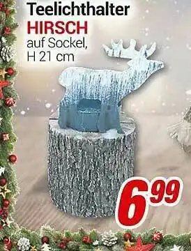 CENTERSHOP Teelichthalter Hirsch Angebot