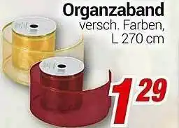 CENTERSHOP Organzaband Angebot