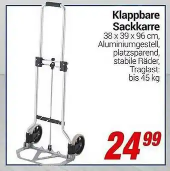 CENTERSHOP Klappbare Sackkarre Angebot