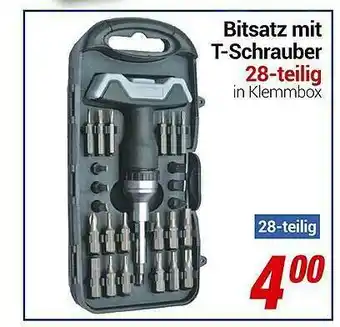 CENTERSHOP Bitsatz Mit T-schrauber Angebot