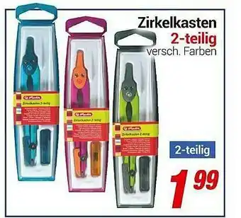 CENTERSHOP Zirkelkasten 2tlg Angebot