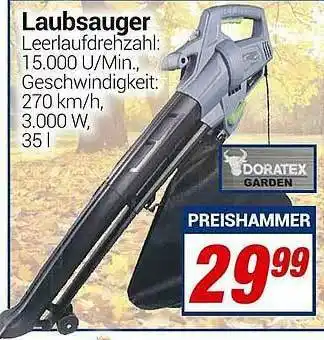 CENTERSHOP Laubsauger Doratex Angebot