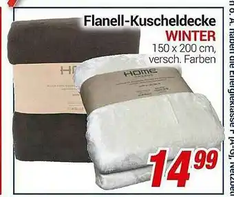 CENTERSHOP Flanell-kuscheldecke Winter Angebot