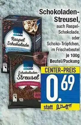 E-Center Schokoladen Streusel Angebot