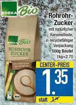 E-Center Edeka Bio Rohrohr Zucker Angebot