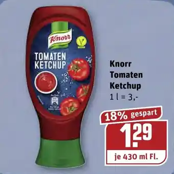 REWE Knorr Tomaten Ketchup 430ml Angebot