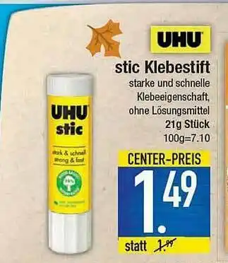 E-Center Uhu Stic Klebestift Angebot