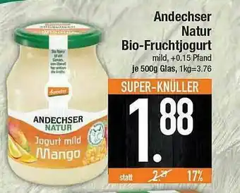 E-Center Andechser Natur Bio-fruchtjoghurt Angebot