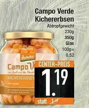 E-Center Campo Verde Kichererbsen Angebot