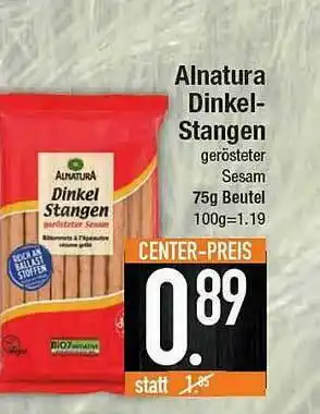 E-Center Alnatura Dinkel Stangen Angebot