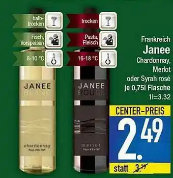 E-Center Frankreich Janee Angebot