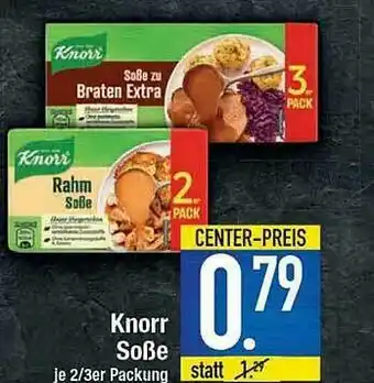 E-Center Knorr Soße Angebot