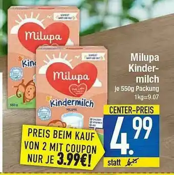 E-Center Milupa Kinder Milch Angebot