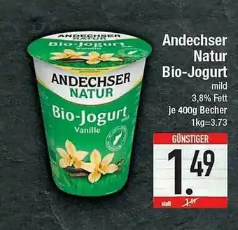 E-Center Andechser Natur Bio Joghurt Angebot