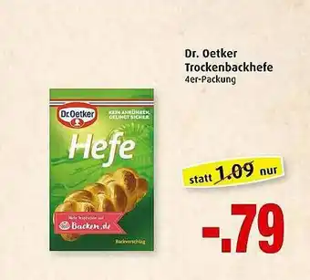 Markant Dr. Oetker Trockenbackhefe Angebot