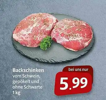 Markant Markt Backschinken Angebot