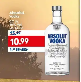 Hol'ab Getränkemarkt Absolut Vodka Angebot